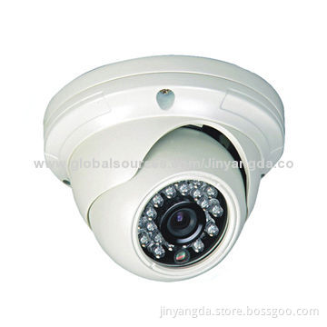 1/3-inch Sony 600TVL 24pcs LEDs IR 20m, Indoor Use CCTV Dome Camera, 12V DC Power SourceNew